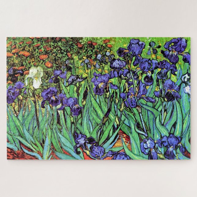 Vincent Van Gogh - Irises - Flower Lover Large Jigsaw Puzzle (Horizontal)