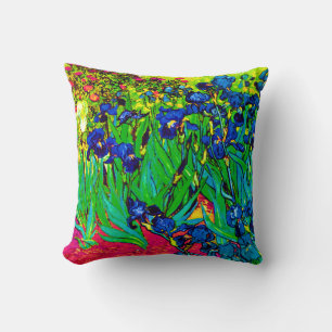 Vincent Van Gogh - Irises - Flower Lover Pop Art Cushion