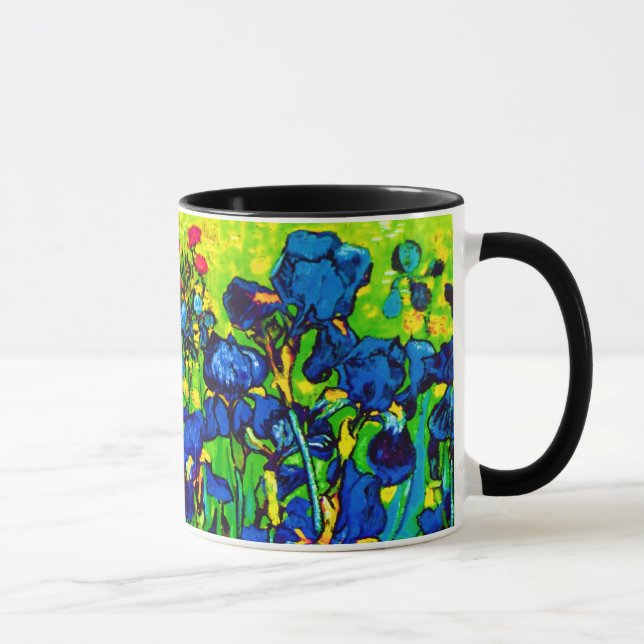Vincent Van Gogh - Irises - Flower Lover Pop Art Mug (Right)
