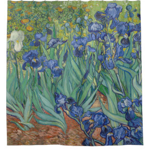Vincent van Gogh Irises GalleryHD Fine Art Shower Curtain
