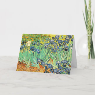 Vincent Van Gogh - Irises Holiday Card