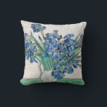 Vincent Van Gogh. Irises. Impressionism floral Cushion<br><div class="desc">Vincent Van Gogh "Irises" throw pillow.</div>
