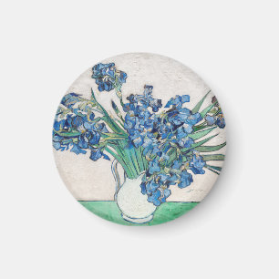 Vincent Van Gogh Irises. Impressionism floral Magnet