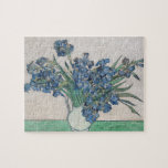Vincent Van Gogh Irises Jigsaw Puzzle<br><div class="desc">This puzzles features Vincent Van Gogh's famous painting of purple irises.</div>