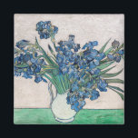 Vincent van Gogh - Irises Magnet<br><div class="desc">Irises / Still Life: Vase with Irises - Vincent van Gogh,  Oil on Canvas,  1890</div>