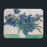 Vincent van Gogh - Irises Magnet<br><div class="desc">Irises / Still Life: Vase with Irises - Vincent van Gogh,  Oil on Canvas,  1890</div>