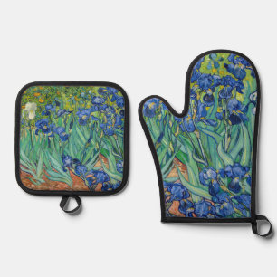 Vincent Van Gogh - Irises Oven Mitt & Pot Holder Set