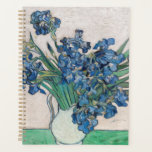 Vincent van Gogh - Irises Planner<br><div class="desc">Irises / Still Life: Vase with Irises - Vincent van Gogh,  Oil on Canvas,  1890</div>