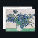Vincent van Gogh - Irises Postcard<br><div class="desc">Irises / Still Life: Vase with Irises - Vincent van Gogh,  Oil on Canvas,  1890</div>
