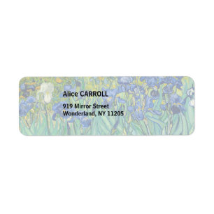Vincent Van Gogh - Irises Return Address Label