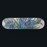 Vincent van Gogh - Irises Skateboard<br><div class="desc">Irises / Still Life: Vase with Irises - Vincent van Gogh,  Oil on Canvas,  1890</div>