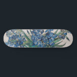Vincent van Gogh - Irises Skateboard<br><div class="desc">Irises / Still Life: Vase with Irises - Vincent van Gogh,  Oil on Canvas,  1890</div>
