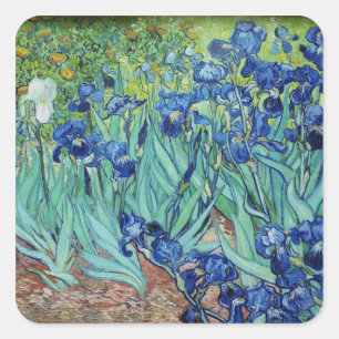 Vincent van Gogh Irises Square Sticker