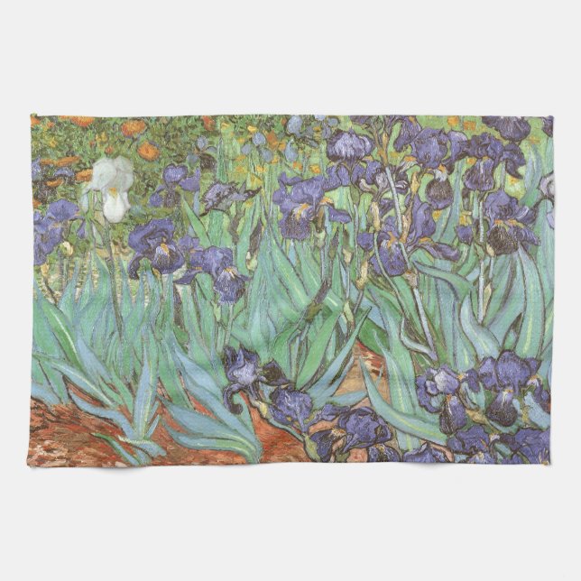 Vincent van Gogh - Irises Tea Towel (Horizontal)