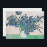 Vincent van Gogh - Irises Thank You Card<br><div class="desc">Irises / Still Life: Vase with Irises - Vincent van Gogh,  Oil on Canvas,  1890</div>