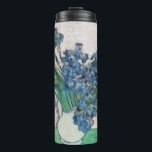 Vincent van Gogh - Irises Thermal Tumbler<br><div class="desc">Irises / Still Life: Vase with Irises - Vincent van Gogh,  Oil on Canvas,  1890</div>