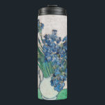 Vincent van Gogh - Irises Thermal Tumbler<br><div class="desc">Irises / Still Life: Vase with Irises - Vincent van Gogh,  Oil on Canvas,  1890</div>