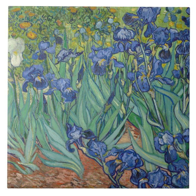 Vincent van Gogh - Irises Tile (Front)