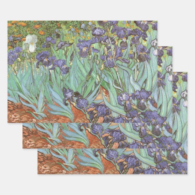 Vincent van Gogh - Irises Wrapping Paper Sheet (Set)
