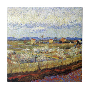 Vincent Van Gogh - La Crau With Peach Trees Ceramic Tile