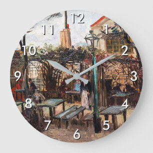 Vincent Van Gogh - La Guinguette on Montmartre Large Clock