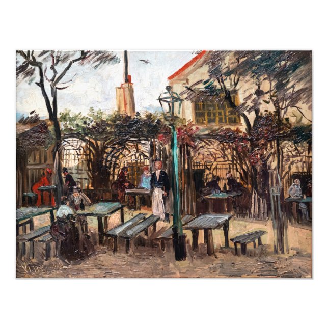 Vincent Van Gogh - La Guinguette on Montmartre Photo Print (Front)