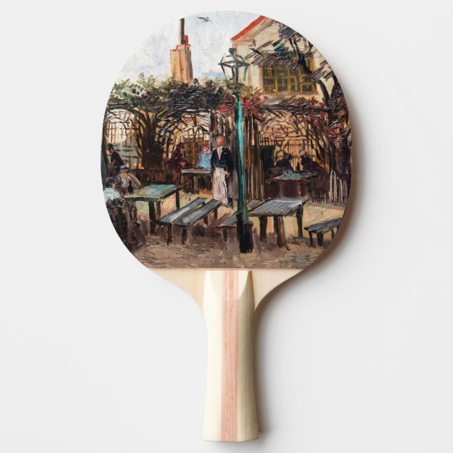 Vincent Van Gogh - La Guinguette on Montmartre Ping Pong Paddle (Front)