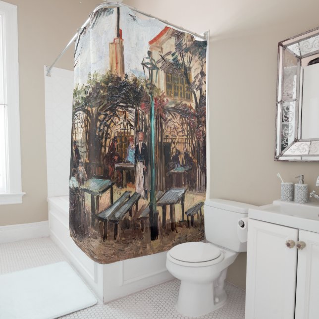 Vincent Van Gogh - La Guinguette on Montmartre Shower Curtain (In Situ)