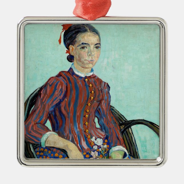 Vincent van Gogh - La Mousme Metal Ornament (Front)