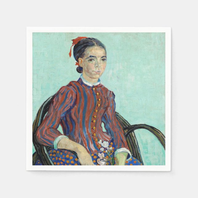 Vincent van Gogh - La Mousme Napkin (Front)