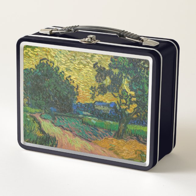 Vincent van Gogh - Landscape at Twilight Metal Lunch Box (Front)