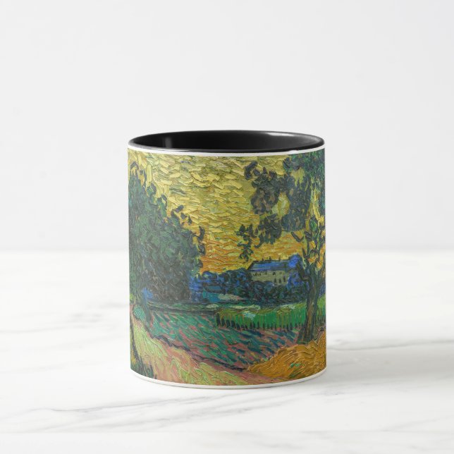 Vincent van Gogh - Landscape at Twilight Mug (Center)