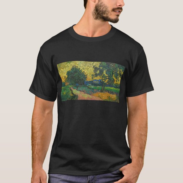 Vincent van Gogh - Landscape at Twilight T-Shirt (Front)
