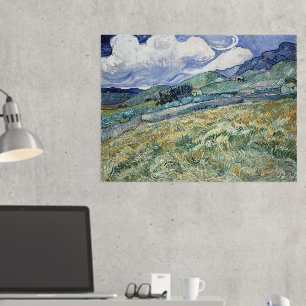 Vincent Van Gogh, Landscape from Saint-Remy Foil Prints