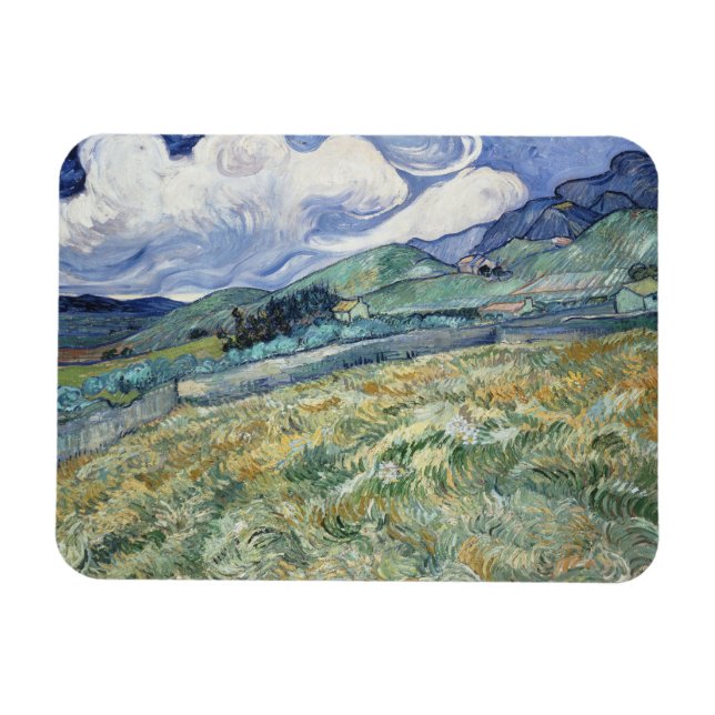 Vincent Van Gogh, Landscape from Saint-Remy Magnet (Horizontal)