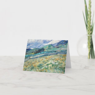 Vincent Van Gogh - Landscape from Saint-Remy Thank You Card