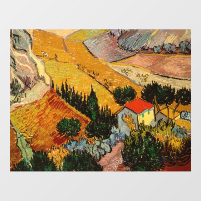 Vincent van Gogh - Landscape, House and Ploughman (Sheet)