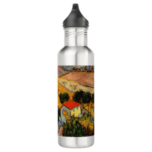 Vincent van Gogh - Landscape, House and Ploughman 710 Ml Water Bottle