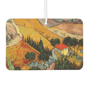 Vincent van Gogh - Landscape, House and Ploughman Car Air Freshener