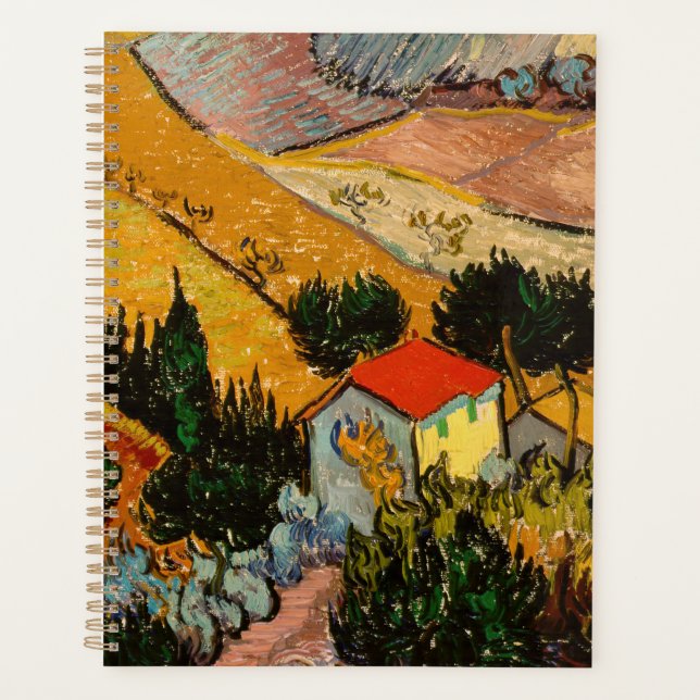 Vincent van Gogh - Landscape, House and Ploughman Planner (Front)