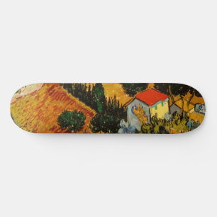 Vincent van Gogh - Landscape, House and Ploughman Skateboard