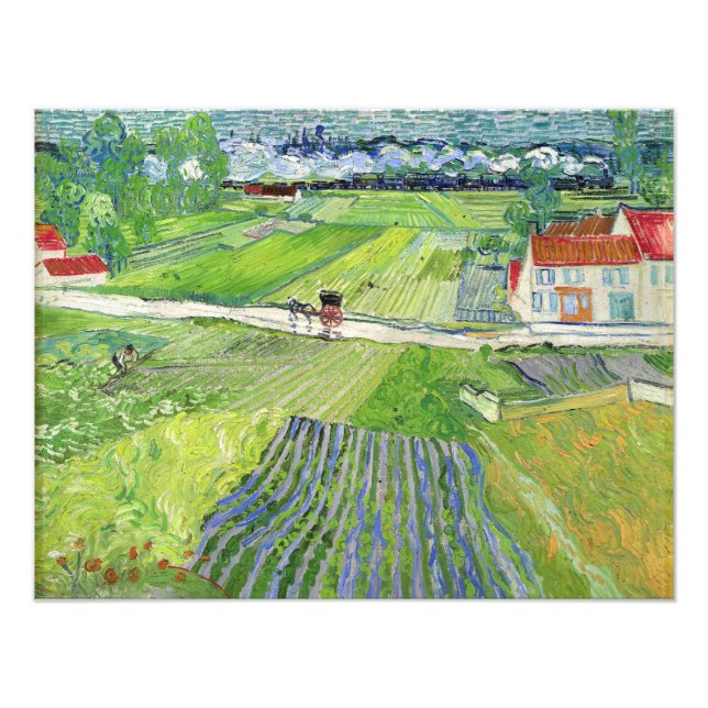 Vincent van Gogh - Landscape with Carriage & Train Photo Print (Front)