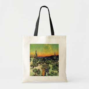 Vincent Van Gogh - Landscape With Couple Fine Art Tote Bag