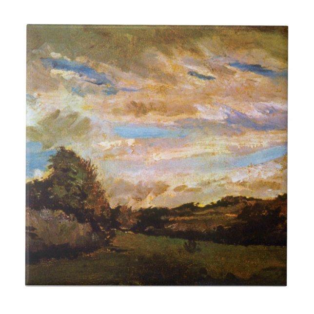 Vincent Van Gogh - Landscape with Dunes Fine Art Ceramic Tile (Front)