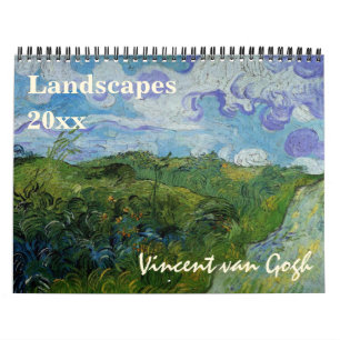 Vincent van Gogh Landscapes Vintage Fine Art Calendar
