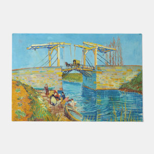 Vincent van Gogh - Langlois Bridge at Arles #1 Doormat