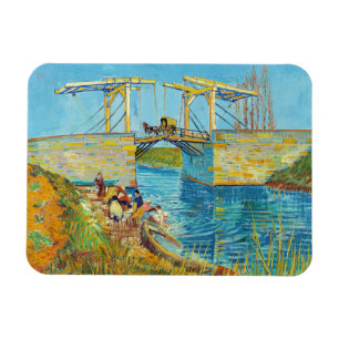 Vincent van Gogh - Langlois Bridge at Arles #1 Magnet