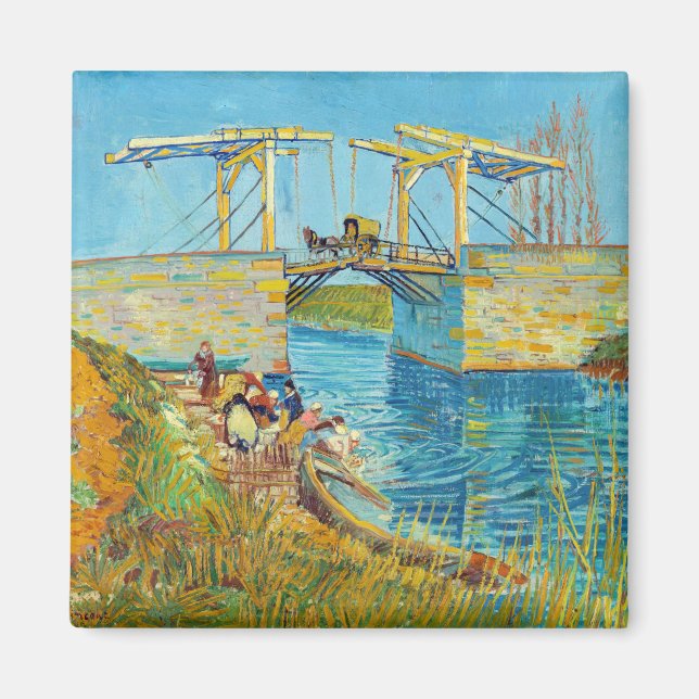 Vincent van Gogh - Langlois Bridge at Arles #1 Magnet (Front)