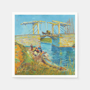 Vincent van Gogh - Langlois Bridge at Arles #1 Napkin