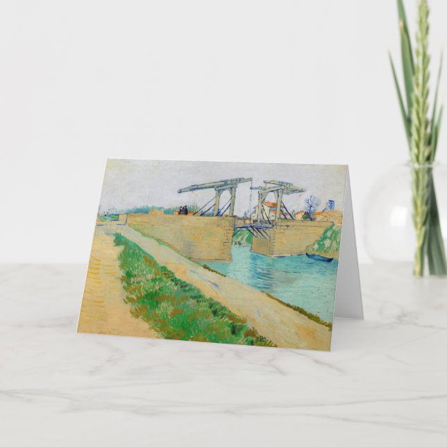 Vincent van Gogh - Langlois Bridge at Arles #2 Card (Front)